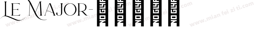 Le Major字体转换